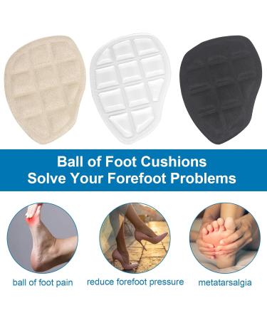 Skyfoot Metatarsal Foot Pads - 3 Pairs of Comfortable Anti-Slip Ball of Foot Cushions and Shoe Inserts for Ultimate Relief - Buy Online on GoSupps.com