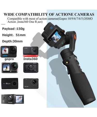 Hohem iSteady Pro 4 3-Axis Gimbal Stabilizer for GoPro & Osmo Action - Bluetooth & Cable Control, IPX4 Splash Proof - with Tripod - Buy Online on GoSupps.com