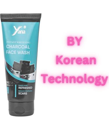 Yana Cosmetics Yana Activated Instant Whitening Charcoal Face Wash Cleanser Glow & Whitening for Clean Face Wash For Glowing Skin - Buy Online on GoSupps.com