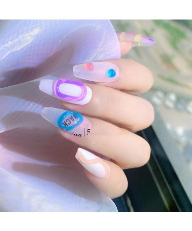 Nail Gel Polish - Long-Lasting Healthy Resin Nail Gel | Highly Pigmented Nail Polish Gel No Leakage Create Various Manicures Stereo Adhesive Nail Polish Gel for Manicure Art 04 - Buy Online on GoSupps.com