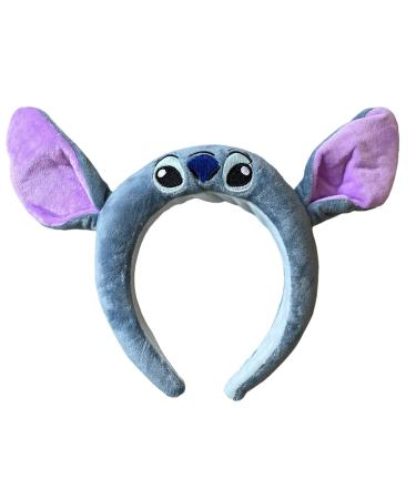 Lilo and Stitch Inspired Alice Headband With Ears Padded Faux Fur Fleece Lightweight Cosplay Party Head Band