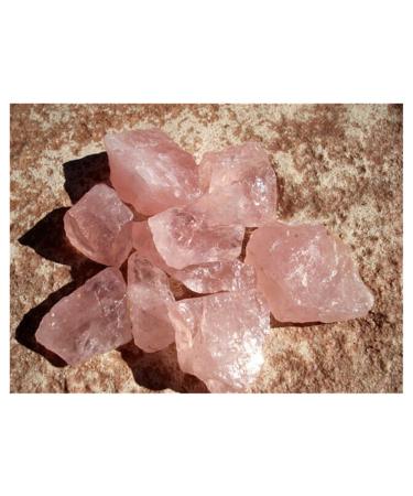 Crystal 1 pcs Rough Natural Rose Quartz Crystal Chunks Reiki Crystal Gemstone Crystal