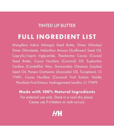 100% Natural Tinted Lip Butter - Clean Petroleum-Free Lip Mask & Moisturizer | Intensive Dry Lips Therapy with Mango Butter (Light Pink - Buy Online on GoSupps.com