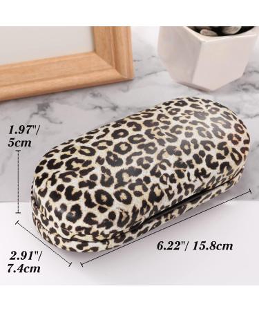 Moko Double-Sided Glasses Case with Mirror | Scratch-Resistant & Stylish Leopard Pattern for Glasses Reading Glasses & Contact Lenses - International Shipping Available - Buy Online on GoSupps.com