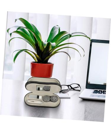 Alipis Dual-Purpose Glasses Case Travel Set Multifunctional Double-Layer Storage for Glasses & Contacts | 5PCs Compact Metal Folding Design (15.8x7.4cm) - Buy Online on GoSupps.com