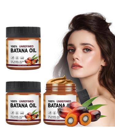Batana Oil for Hair Batana Oil 120ml Organic Batana Oil for Healthy Hair Improves Shine Nourishes Dryness Smoothes Hair (3 pieces)
