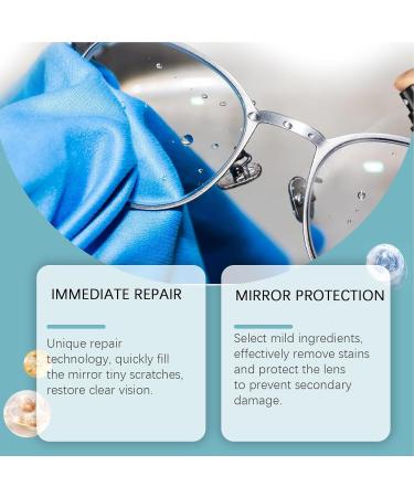 Shakven Lens Scratch Remover - Glasses Scratch Repair Spray 100ml Eye Glass Cleaners Spray Eyeglass Cleaning Tools for Lenses Screens Eyeglasses Sunglasses - Buy Online on GoSupps.com