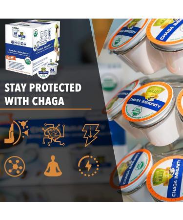 SOLLO Chaga Mushroom Coffee Pods Infused Compatible With 2.0 K-Cup Keurig Brewers No After Taste Organic by USDA 24 Count - Buy Online on GoSupps.com
