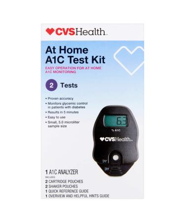 CVS A1C At Home Test Kit, Home Use Monitoring of Glycemic Control, Easy Operation for at home A1C Monitoring