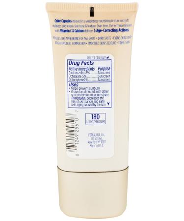 L'Oreal Paris Visible Lift CC Cream - Light/Medium 1 oz | Best Anti-Aging Foundation for Flawless Skin - International Shipping Available - Buy Online on GoSupps.com