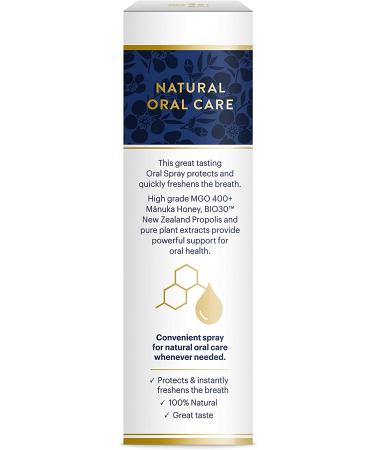 Manuka Health Manuka Honey Oral Spray with Propolis - 0.67 oz | Natural Throat Care - Buy Online on GoSupps.com