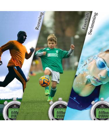 Digital Stopwatch with Whistle - Sports Timer with Light & Mute Functions for Swimmers | 2 Memory Settings - Buy Online on GoSupps.com