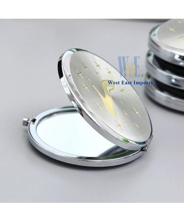 Cinderella High Heel Shoe Compact Mirror Favor 12PCS - Perfect Quinceanera/Sweet 16 Gift (Silver) - Buy Online on GoSupps.com