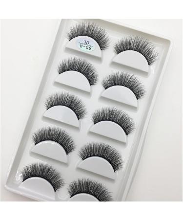 UAMOU 16 Style 10/50 Boxes 3D Mink Lashes Natural Cross False Eyelashes Long Messy Makeup Eye Lashes Faux Cils Maquillaje Cheerfully (Color : 5Pairs H 09 Size : 50 Boxes 250Pairs) - Buy Online on GoSupps.com