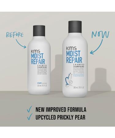 KMS MoistRepair Shampoo for dry damaged hair 300ml repair moisturize protect with Upcycled Prickly Pear vegan formula - Buy Online on GoSupps.com