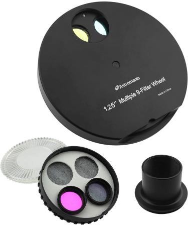 Astromania 1.25 9-Position Filter Wheel with LRGB Filter Set for Telescope - Buy Online on GoSupps.com