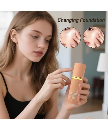  Flkiglm Self-Adjusting Foundation 30ml 4 in 1 SPF 50 Tinted Foundation Makeup For Sensitive Oily Skin Mature Types Evening Date Dance Running Hiking - Buy Online on GoSupps.com
