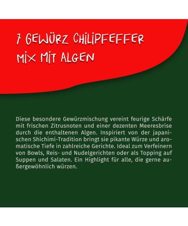 Jeske Sports Supplies Tasty Pott 7 spice chili pepper with algae 75 g can I pepper I chili I nori algae I spice mix I chili mix I spicy I pepper - Buy Online on GoSupps.com