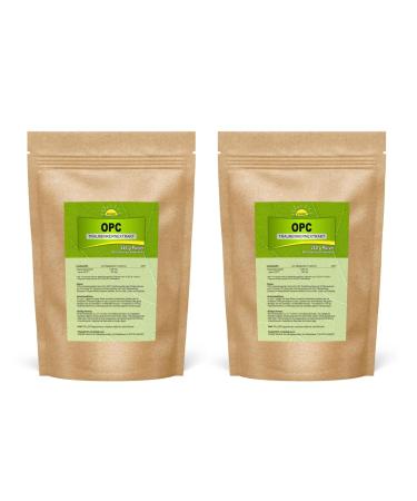 Premium OPC grape seed extract powder 95% (70% according to HPLC) 500 g (2 bags of 250 g each) Bonemis