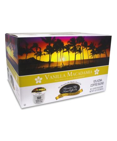 Vanilla Macadamia Kcup 80 Pack Single Serve Cup Kona Coffee