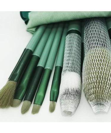 13-Piece Green Reusable Portable Cosmetic Makeup Brushes Set - Professional Quality - Buy Online on GoSupps.com