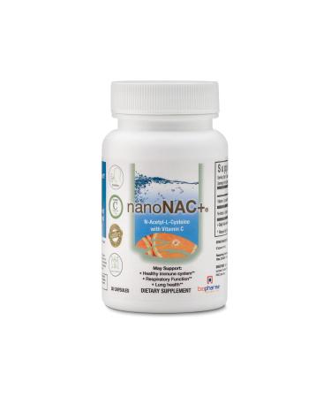 Biopharma Scientific NanoNAC + Vitamin C | NAC | | N-Acetyl-L-Cysteine 600mg | Vitamin C 270mg | Immune Support