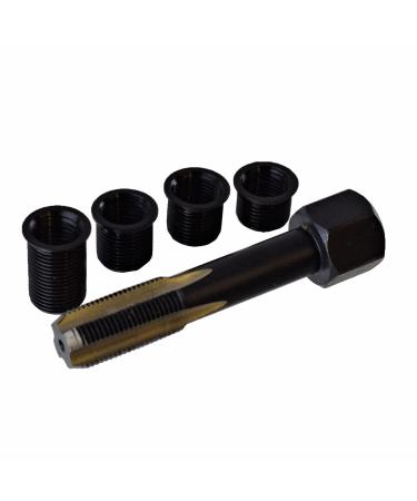 AB Tools-US Pro Spark Plug Rethreading Tap Thread Repair Set Kit M10 x 1 4 Inserts Re-Thread