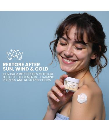 Eva Naturals Whipped Beef Tallow for Skin with Manuka Honey Moisturizer Balm for Face Moisturizing Cream for Soft Smooth Skin - 2oz 2 Ounce (Pack of 1) - Buy Online on GoSupps.com