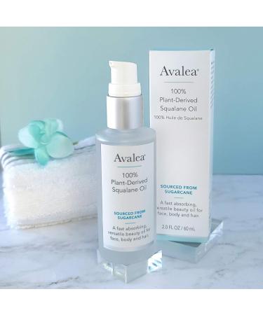 Pure Squalane Oil for Face Skin & Hair - 100% Plant-Derived Moisturizer - All Skin Types - 2 fl. oz - Buy Online on GoSupps.com