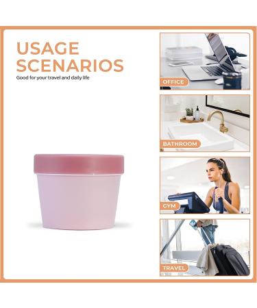 Longway 3.4oz/100ml Leakproof Cosmetic Pot Jar - Wide-Mouth Plastic Mask Container for Beauty Products, Slime Making, Travel Storage - 100% BPA Free (Pink) - Buy Online on GoSupps.com