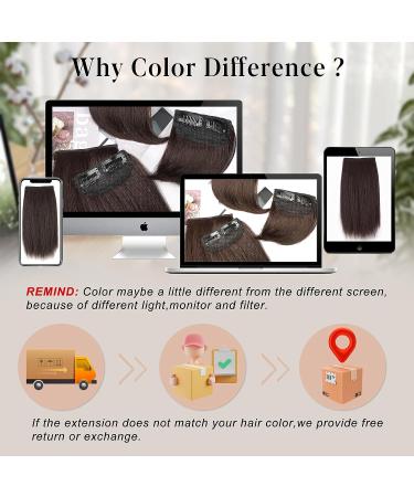 FORCUTEU Short Dark Brown Hair Toppers 4PCS - Clip in Hair Extensions for Extra Volume - Daily Use Hairpieces 4 & 8 Extensions - Buy Online on GoSupps.com