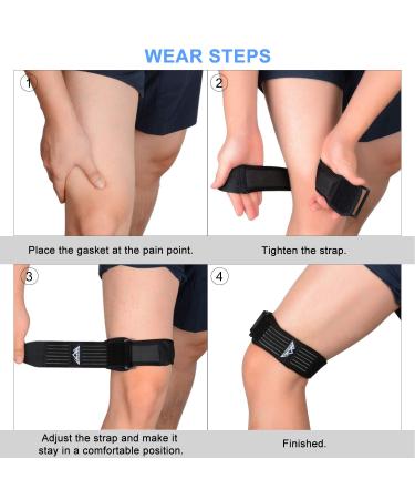 SupreGear IT Band Strap - Adjustable Support for Knee, Thigh, Hip - Ideal for ITB Syndrome, Patellar Tendonitis - Men & Women - Buy Online on GoSupps.com