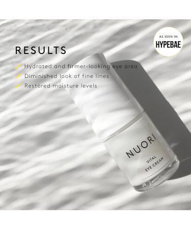 NUORI Vital Eye Cream - Lightweight Hydrating Eye Cream for All Skin Types | All-Natural 30 ml - Buy Online on GoSupps.com
