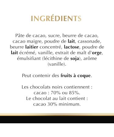 Lindt Excellence Squares Tasting Black 70% Box 176 g - Buy Online on GoSupps.com