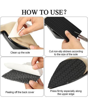 8 Pcs Self-Adhesive Shoe Grips for No-Slip Protection Black, 5.9 x 3.2 Inch - Buy Online on GoSupps.com