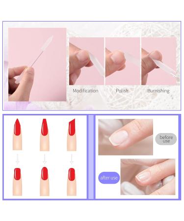 Glass Nail Shaver & Double-Sided Cuticle Trimmer Set - 2-Piece Manicure Tool for Women & Girls | Nail Skin Remover & File (White) - Buy Online on GoSupps.com