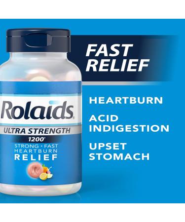 Rolaids Ultra Strength Antacid Fruit Flavoured 72ct Fast Heartburn Relief - Buy Online on GoSupps.com