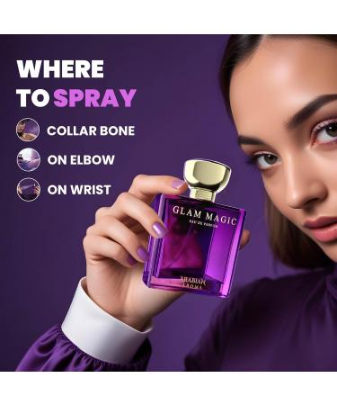 Arabiann Aromaa Glam Magic Women's Perfume | Long Lasting Perfumes for Women | Floral Perfume -Women and Girls' perfume | Eau De Perfume (100ml) - Buy Online on GoSupps.com