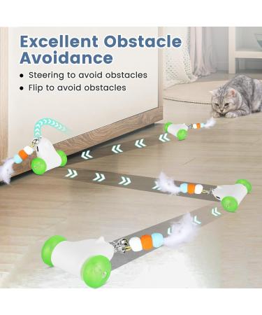 PETTOM Interactive Cat Toy with LED Lights | USB Rechargeable | Adjustable Speed | For Indoor Cats and Kittens - Buy Online on GoSupps.com
