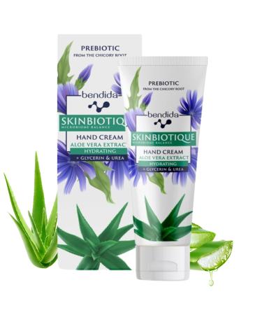 Bendida Skinbiotic Hand Cream with Aloe Vera Extract + Glycerin - Moisturizing Cream for Rough and Damaged Skin - Gentle Care Cream for Dry Hands and Stressed Skin -