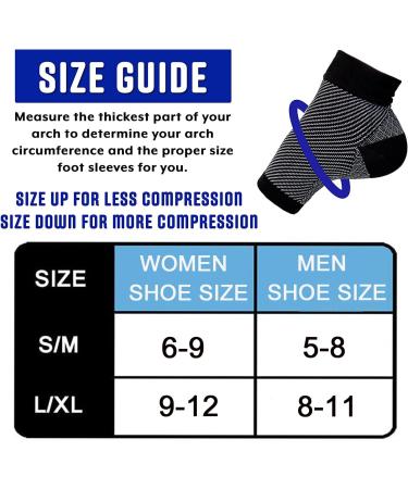 3 Pairs Compression Foot Sleeves For Women & Men-Plantar Fasciitis Ankle Support Socks For Arch support swelling Relief Brace For Joint Pain Achilles Tendonitis Black Large-X-Large - Buy Online on GoSupps.com