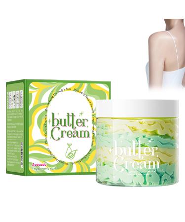 Beurre D'avocat Corps Bio Cr me Hydratante Intense Pour Peau S che 180g Riche En Huile D'avocat & Noix De Coco R paration Cutan e Non Grasse Naturel & Organique Avocat 1 g (Lot de 1)