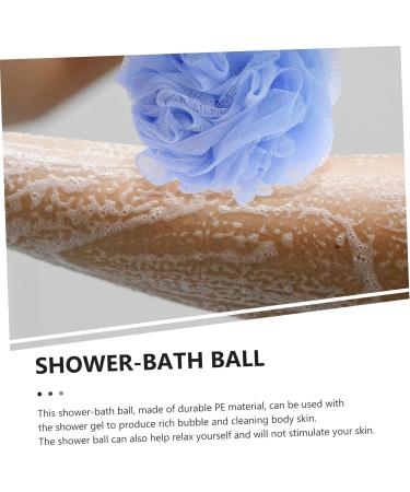 Buy Hemoton 4pcs Bath Ball Shower Puff & Hair Ties - Mesh Loofah & Bathing Tools for Men Babies & Family - International Shipping Available - Buy Online on GoSupps.com