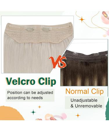 Easyouth White Blonde Fish Line Hair Extensions 12 Inch 70g Remy Human Hair #800(#1000) - Buy Online on GoSupps.com