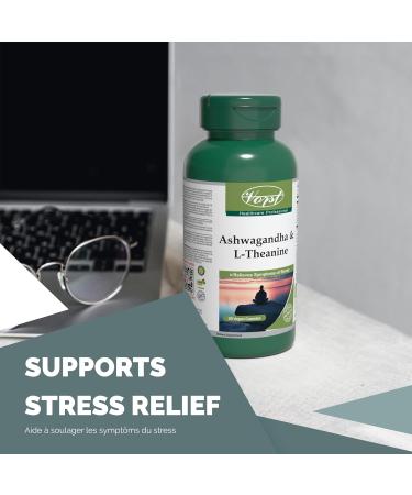 VORST Ashwagandha and L-Theanine Complex 3 x 90 Vegan Capsules | Supports Stress Relief Promotes Relaxation | 3 Bottle 270 count (Pack of 1) - Buy Online on GoSupps.com