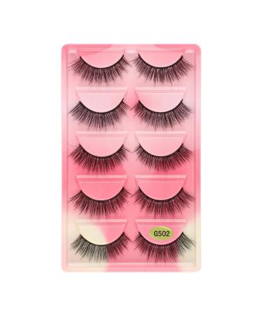 UAMOU 50/100/200 pairs Eyelashes faux mink lashes natural 3d mink eyelashes volume false lashes in bulk cilios Cheerfully (Color : G502 Size : 40 Boxes)