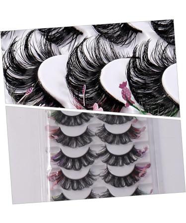 7 Pairs false eyelashes curl lash extensions lash clusters cosplay lashes makeup eyelashes colored lashes fake lashes false lash extensions extend artificial fiber fluffy - Buy Online on GoSupps.com