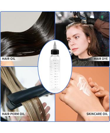 Fantasyon 3PCS Hair Oil Applicator Bottle 120ml Squeeze Oil Applicator Bottle for Hair Oil Bottle Applicator with Caps for Salon Hair Care Coloring Paint Art Glue - Buy Online on GoSupps.com