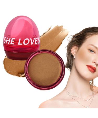 Blush Makeup - Long-Lasting Blushing Cream for Natural Makeup - No Smudging Easily Blush Palette for Dating Home Working Shopping Gathering Traveling 02# Golden Brown