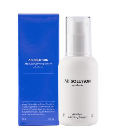AD SOLUTION Ato Fast Calming Serum for Sensitive & Eczema-Prone Skin Instant Relief from Itch Redness & Flare-Ups Powered by Cica & Panthenol 1.69 Fl Oz